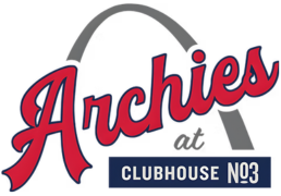 Archie's Pizza Truck logo featuring the St. Louis Arch.