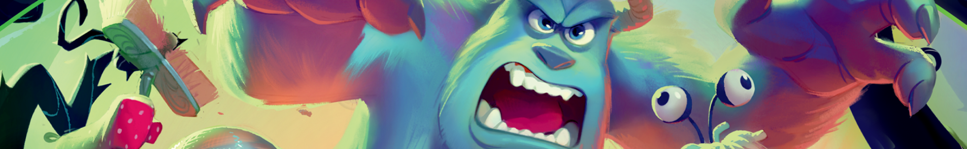 Sully from Monsters Inc. lunges forward at the villainous vine in this Lorcana expansion.