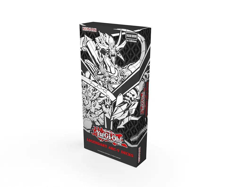 Yu-Gi-Oh Legendary Arc-V Decks Packaging facing left.
