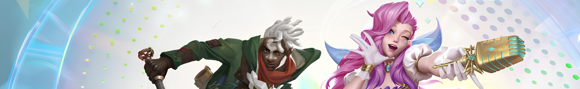 Riftbound TCG Radiance promotional banner featuring a pop concert theme.