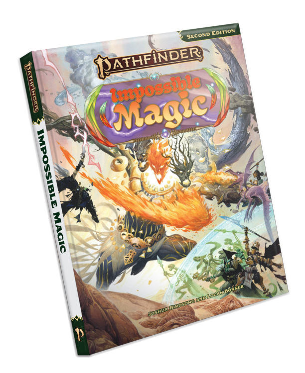 "Impossible Magic" rulebook for Pathfinder 2E.